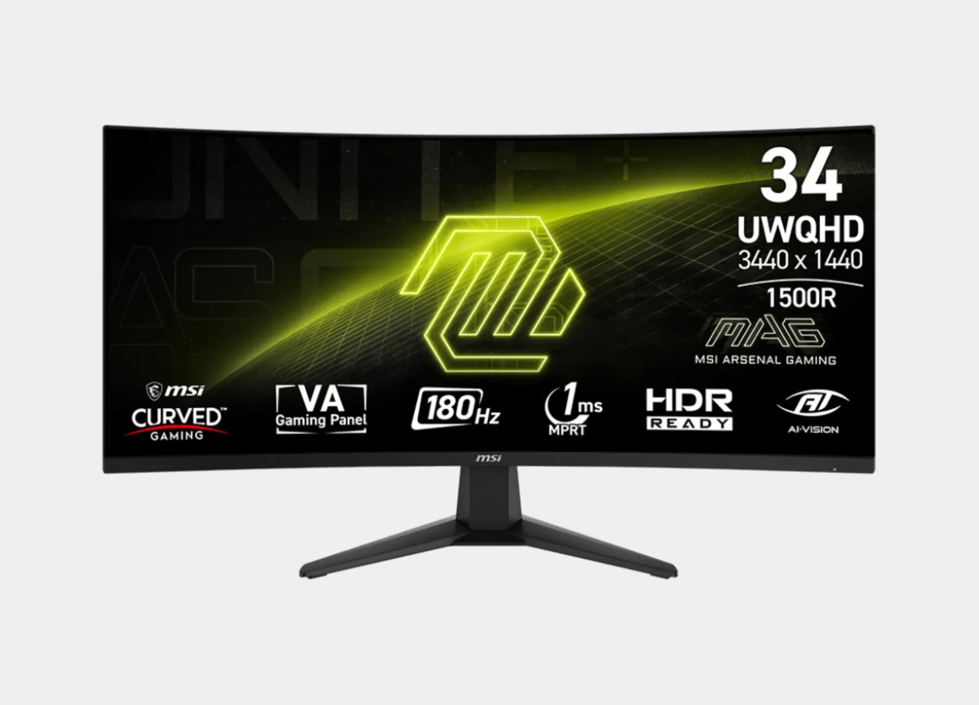 [346CQ] MSI MAG 346CQ " UWQHD 34-inch 180Hz Gaming Monitor