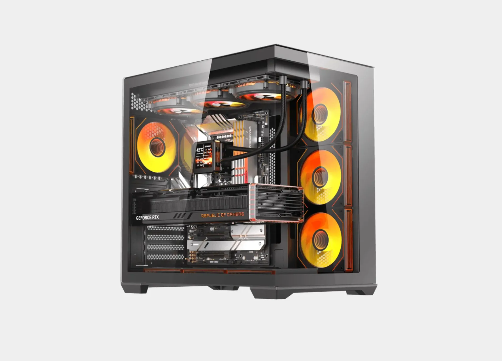 Dark Flash C280 E-ATX PC Case WITH 850W + 80 BRONZE
