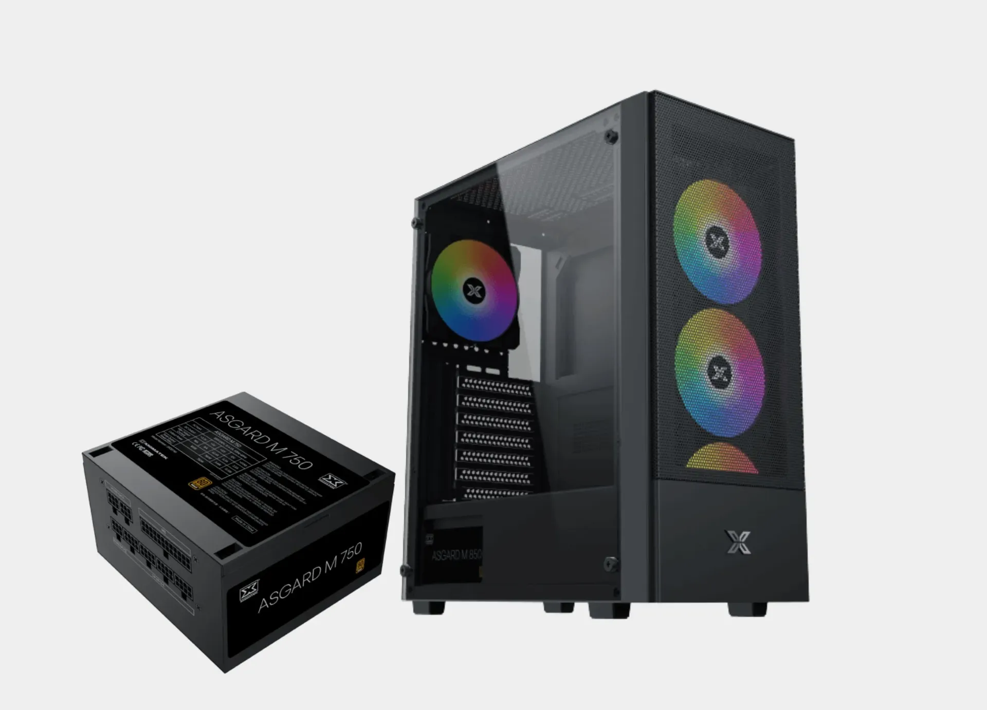 Xigmatek Hero II Air ARGB + Asgard 750W 80+ Bronze Mid Tower Case