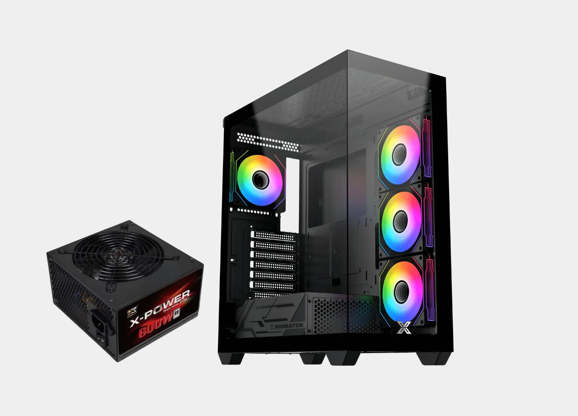 Xigmatek Blast ARGB + X-Power 600W 80 Plus White Mid Tower Case