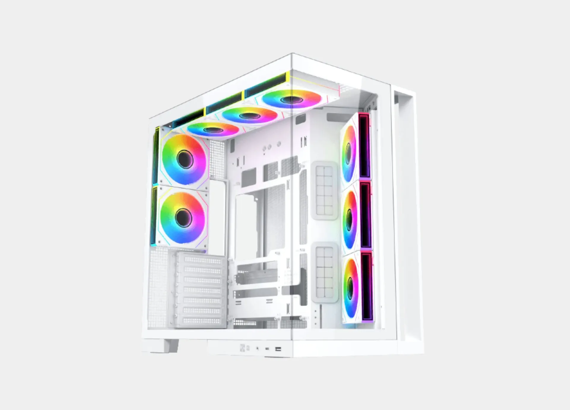 Xigmatek Aqua 7 Arctic ARGB BTF 8 Fan ARGB PWM E-ATX Type C Super Tower Case