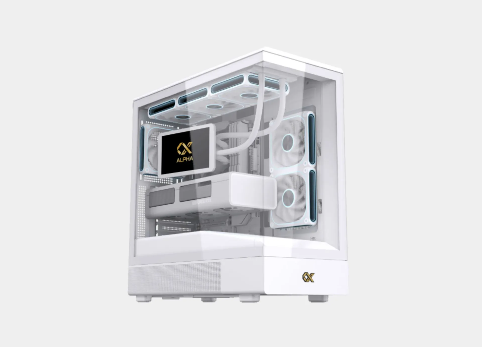 Xigmatek Sun Arctic 5 Fan ARGB White Super Tower Case