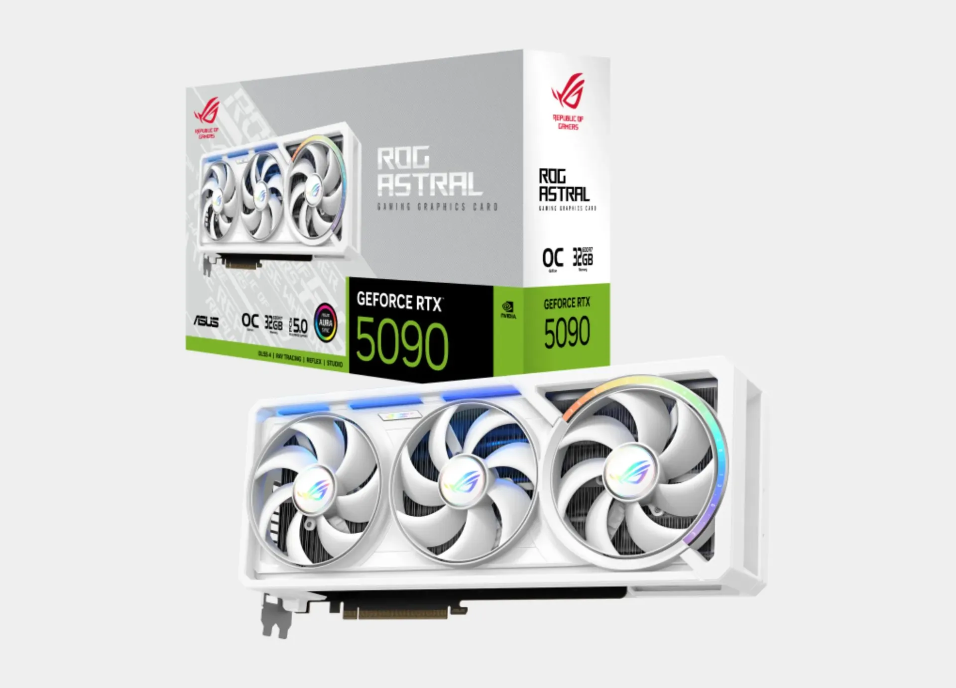 ASUS ROG GeForce RTX 5090 Astral OC 32GB GDDR7 512 Bit White Graphics Card