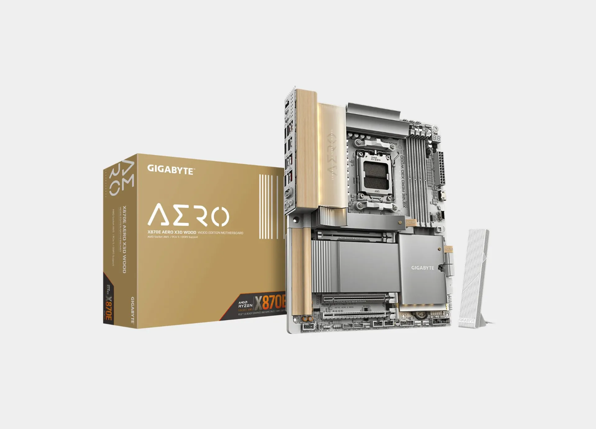 GIGABYTE X870E AERO X3D WOOD Motherboard