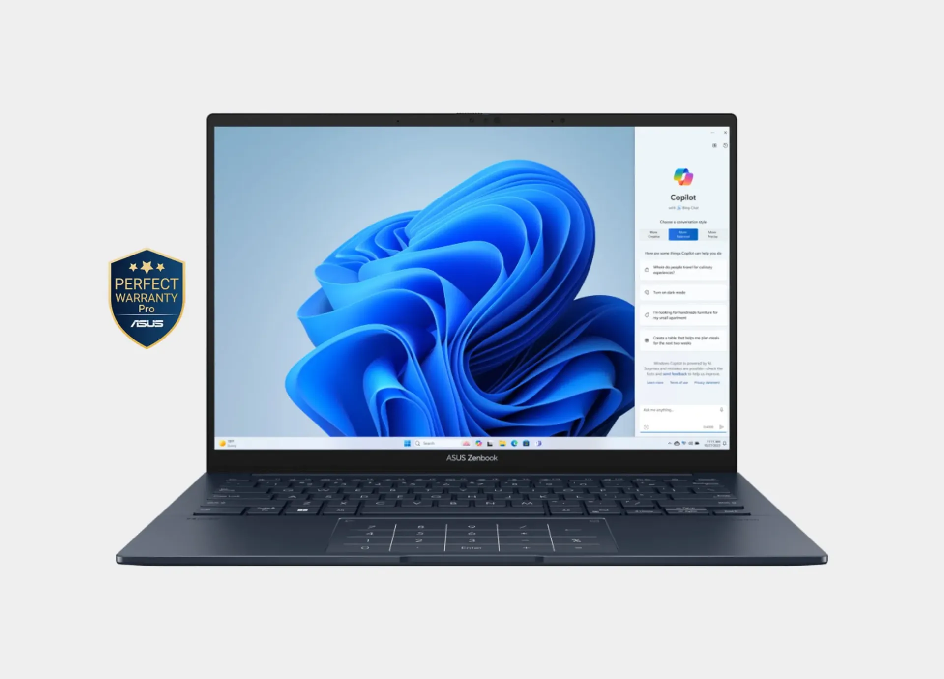 ASUS Zenbook 14 OLED UX3405CA-SU157W | Intel Core Ultra 7 255H - Intel Arc Graphics - 16GB LPDDR5X - 512GB SSD - 14" 3K OLED Touch 120Hz